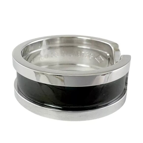 CARTIER Ring US 8 5/8 EU58 K18 2C Black lacquer 2003 limited edition used - Picture 2 of 8